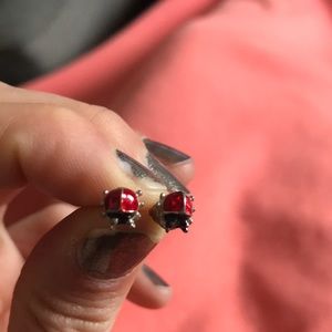 Ladybug earrings 🐞